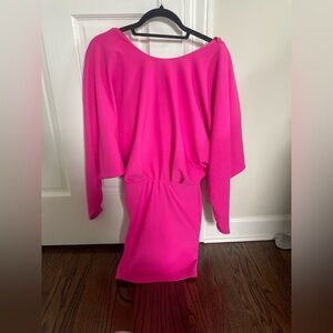 ZARA WORN ONCE and dry cleaned!! Vibrant Pink Dress
